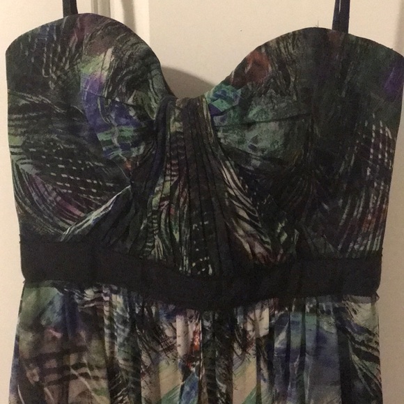 ‼️SALE- BCBGMAXAZRIA Tae Silk Evening Dress - - Picture 3 of 5